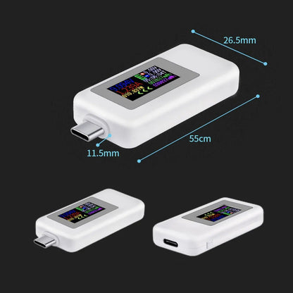 Charging Port Tester For Type-C Smartphone Voltmeter Ammeter Power Capacity Charging Port FoneFunShop   