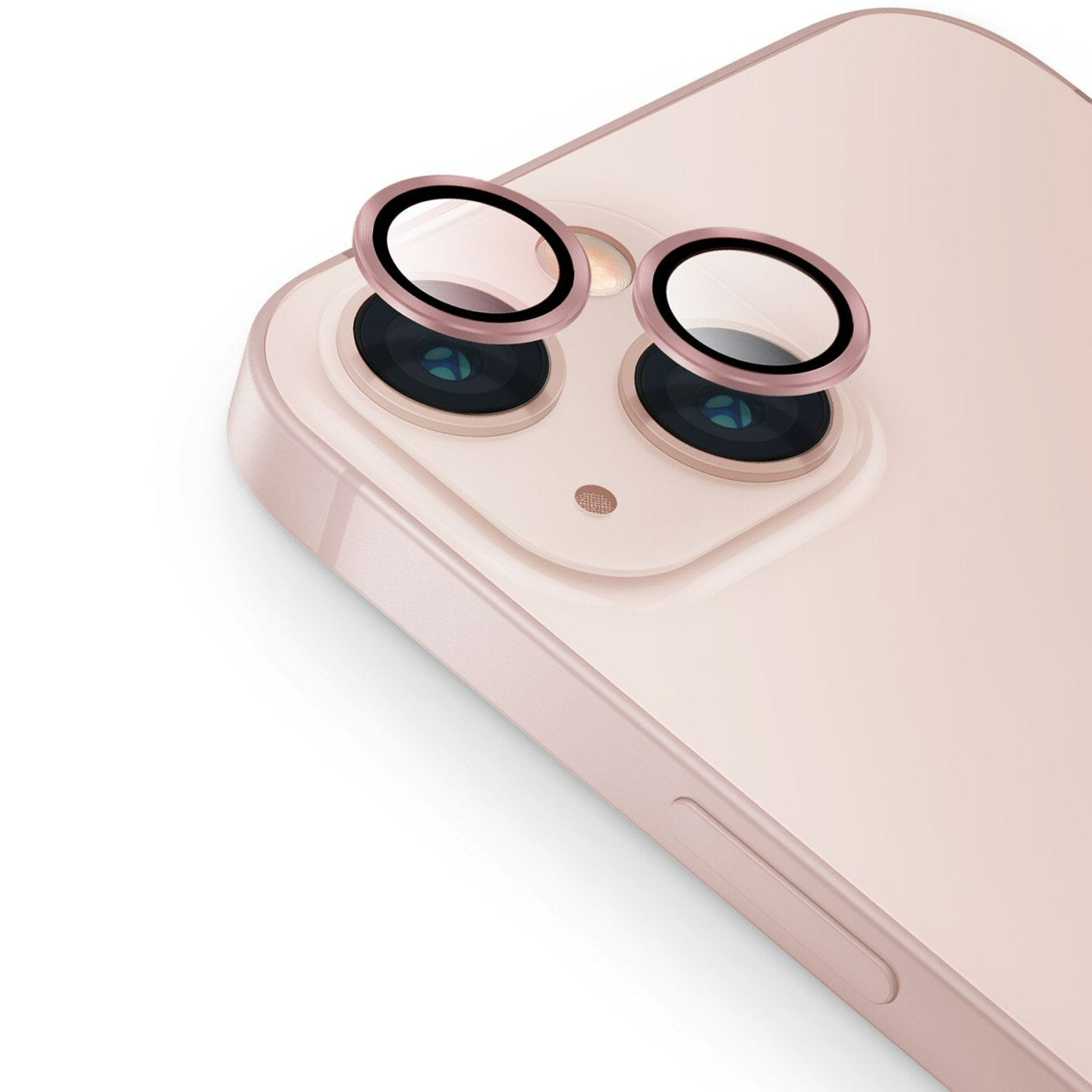 Camera Protectors For iPhone 13 13 Mini Set of 2 Rose Gold Glass Camera FoneFunShop   