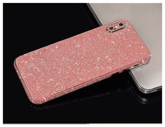 Back Protector For iPhone XS Max Pink Glitter Bling Rear Protector Protector FoneFunShop   