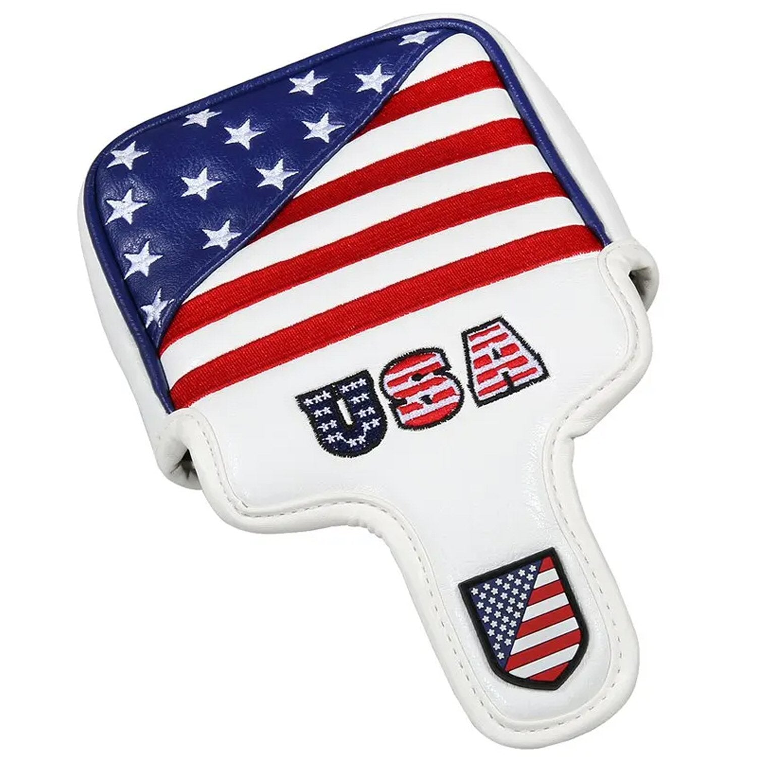 USA Flag Golf Square Mallet Putter Club Cover Headcover Golf Accessorise FoneFunShop   