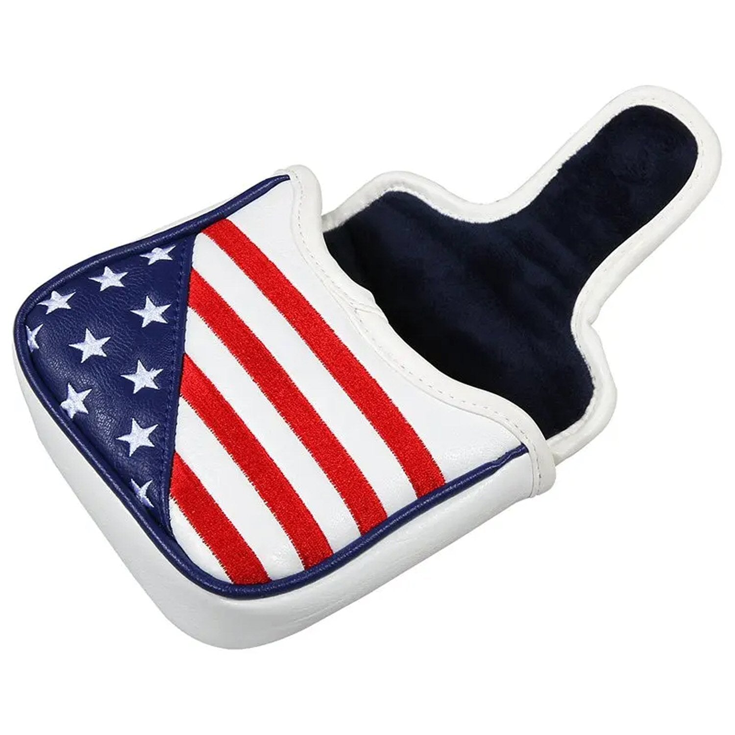 USA Flag Golf Square Mallet Putter Club Cover Headcover Golf Accessorise FoneFunShop   