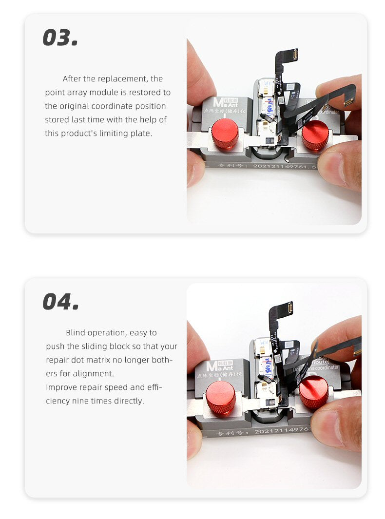 MaAnt Dot Matrix Projector Coordinater Fixing Station For iP13 Series  FoneFunShop   