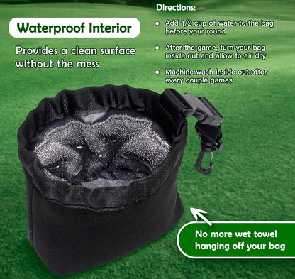 Cleaning Bag For Golf Club And Golf Ball Detachable Golf FoneFunShop   