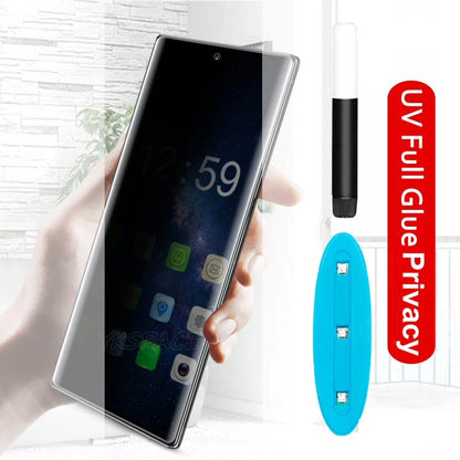 Screen Protector For Samsung S10 Plus Full UV Glue Privacy Tempered Glass Screen Protector FoneFunShop   