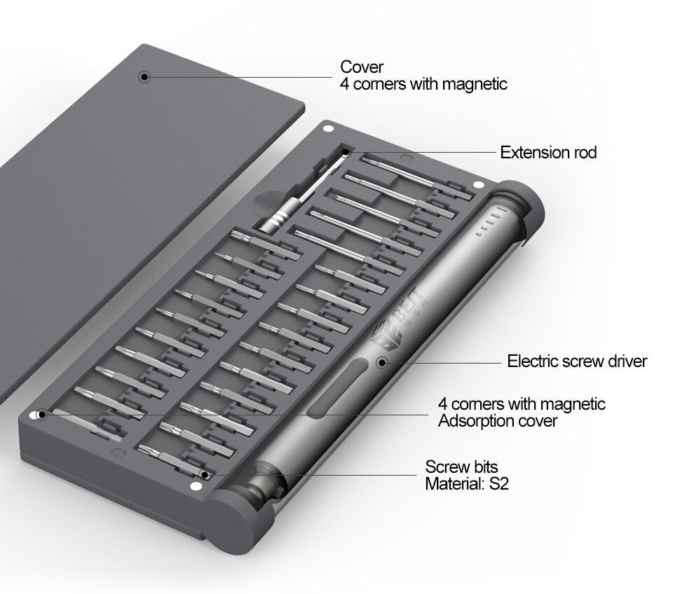 Rechargeable Electric Screwdriver Lithium Precision 57 In 1 Best BST 9911 Screwdriver FoneFunShop   