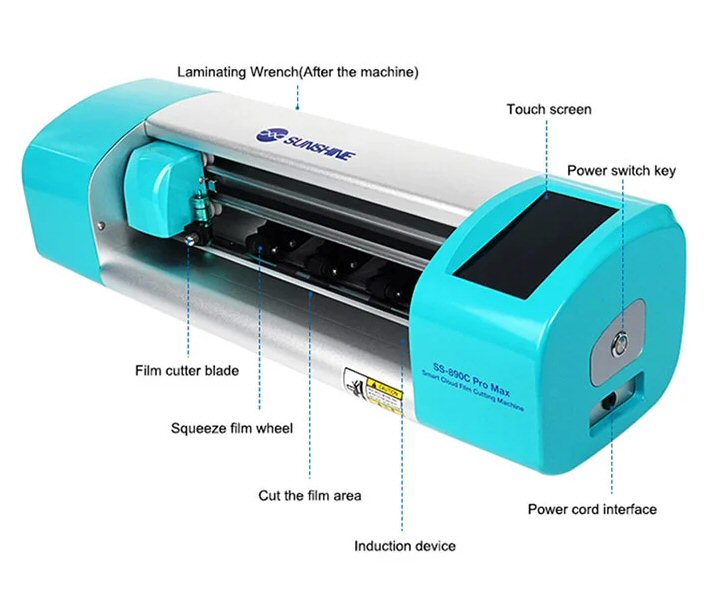 Sunshine SS890C Pro Max Intelligent cloud film cutting machine hydrogel cutter Sunshine FoneFunShop   