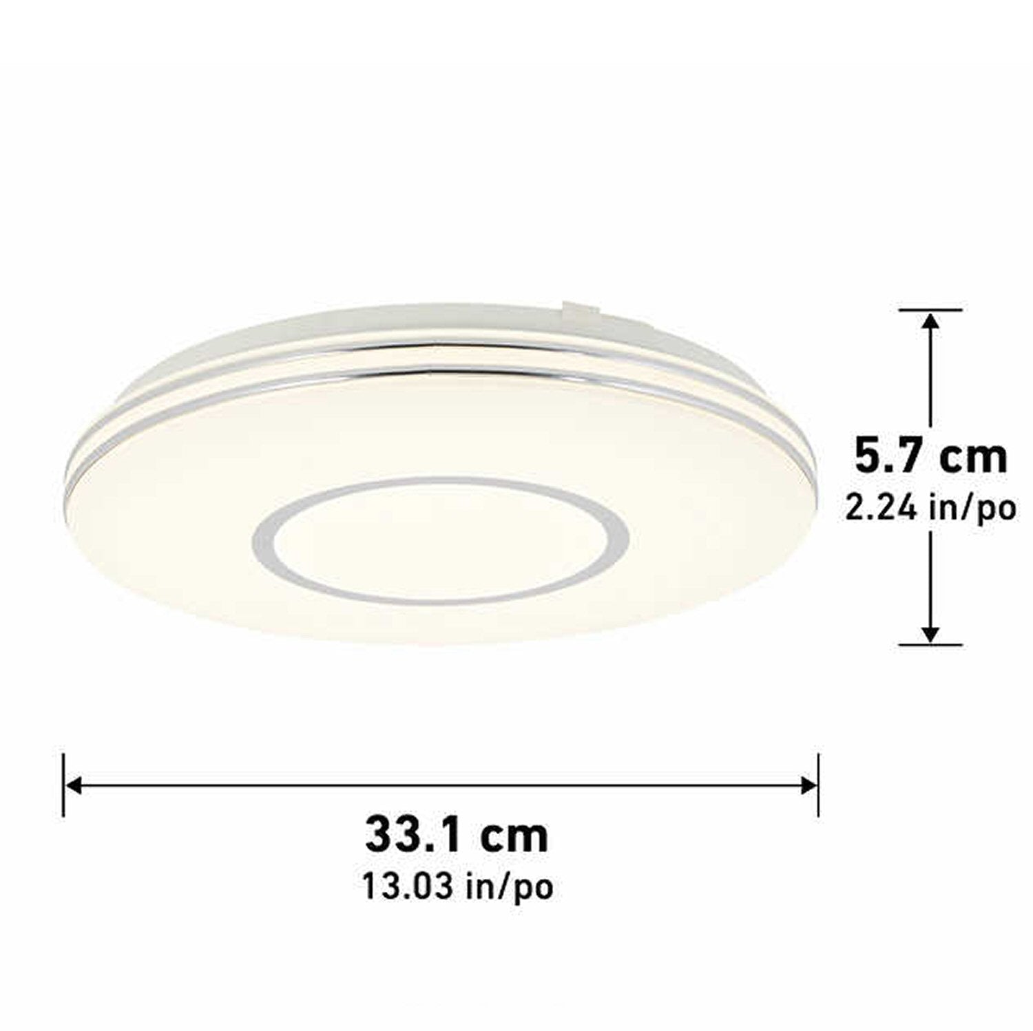 Artika Horizon 13-Inch LED Flush Mount featuring Adjustable Color Temperature  FoneFunShop   