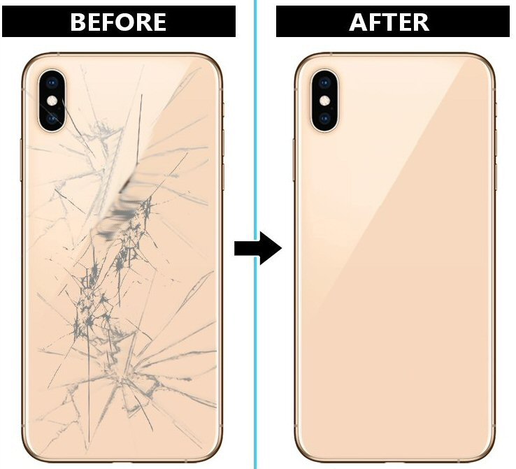 Back Glass Replacement Service For iPhone 15 14 13 12 11 X 8 7 6 5 (Fix by Post)  FoneFunShop   