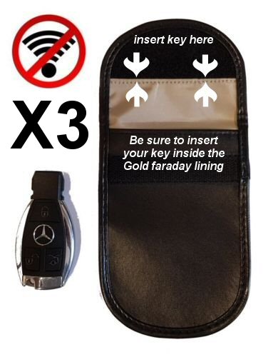 Faraday Bag Signal Blocker Safe Car Keyless Entry Fob Signal Blocker Block 3X Faraday FoneFunShop   