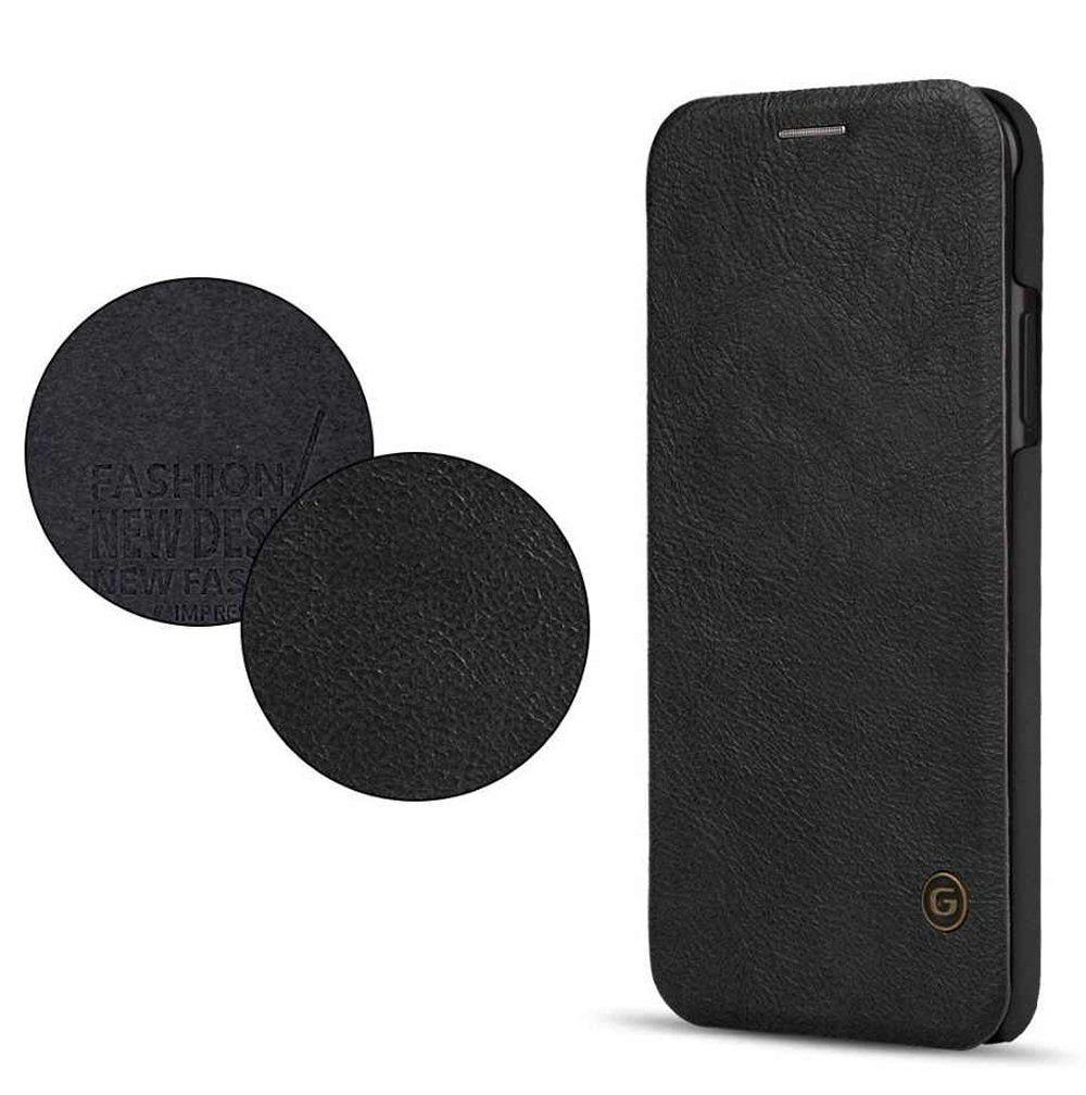 Flip Case For iPhone 6 Plus G Case Business Series PU Leather in Black Case Cover FoneFunShop   