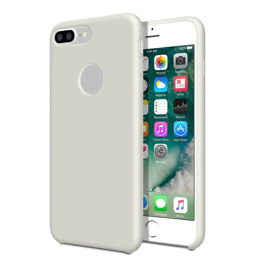 Case For iPhone 7 Plus Smooth Liquid Silicone in Stone Case Cover FoneFunShop   