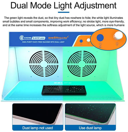 Sunshine SS-917C Mini Dust Free Workbench Sunshine FoneFunShop   