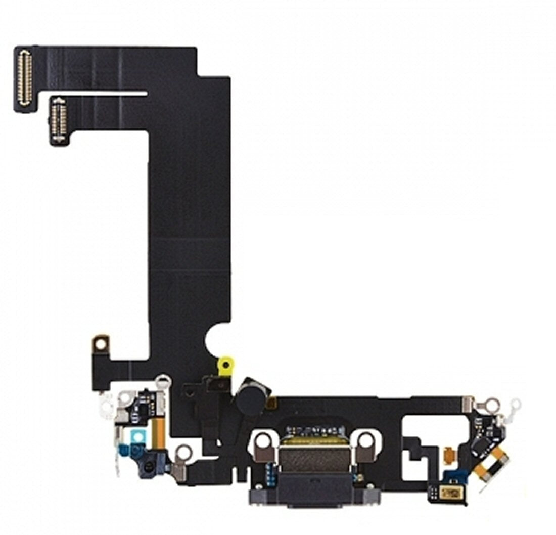 Charging Port For iPhone 12 Black Charging Port FoneFunShop   