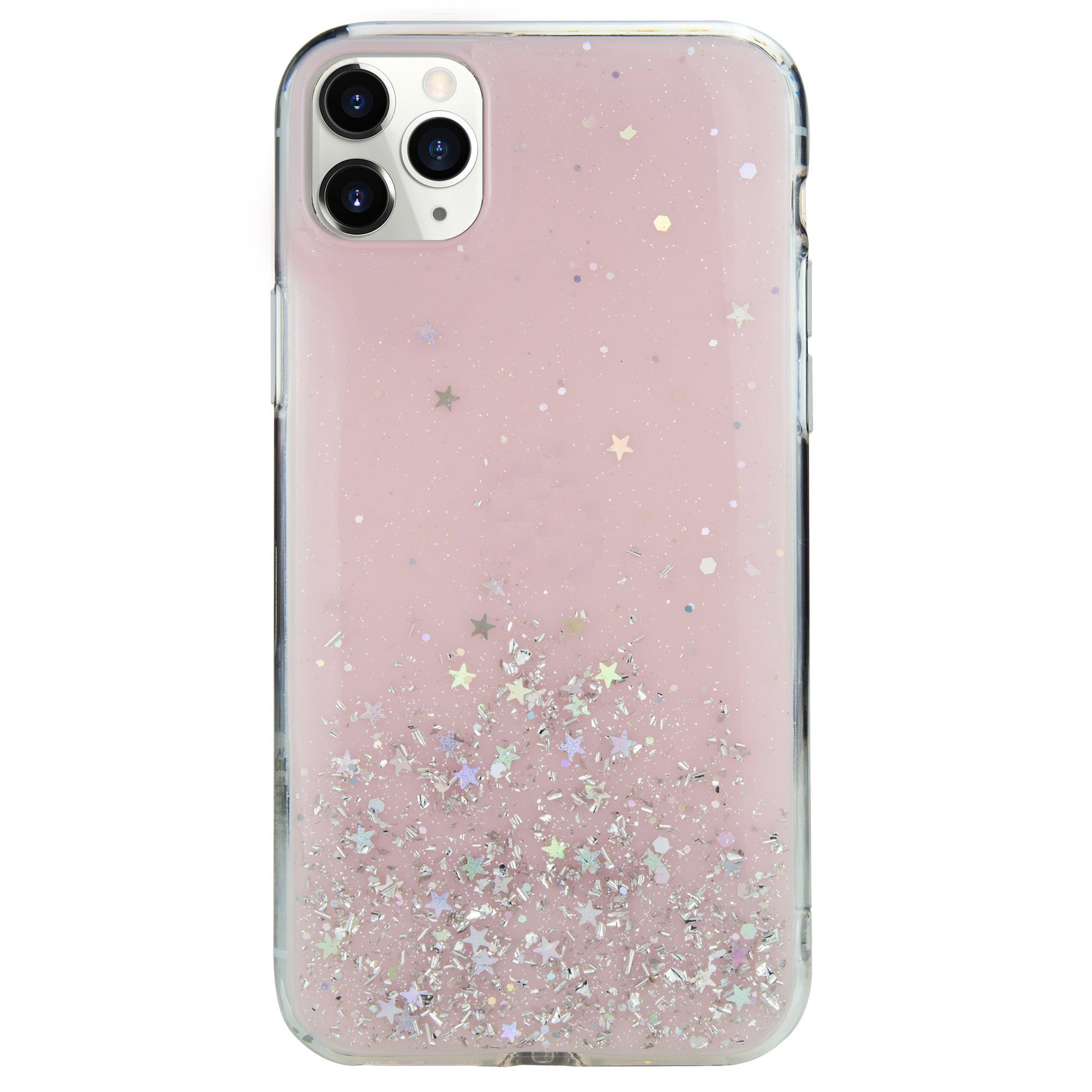 Case For iPhone 11 Pro Switcheasy Pink Starfield Quicksand Style Case Cover FoneFunShop   