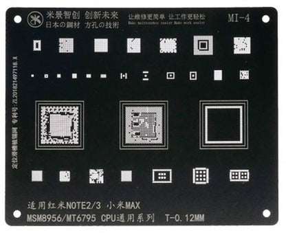 Reballing Stencil For Xiaomi Note 2 3 Mijing BGA mi4 Stencil FoneFunShop   