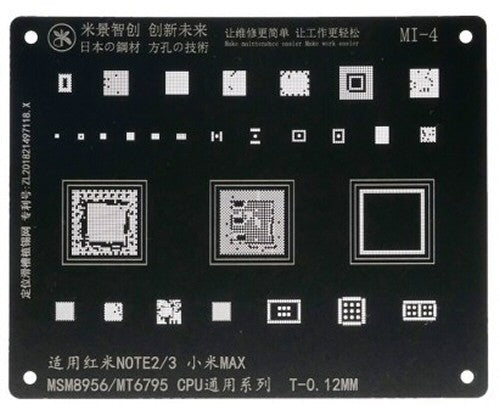 Reballing Stencil For Xiaomi Mi 3 3s Note Mijing BGA mi5 Stencil FoneFunShop   