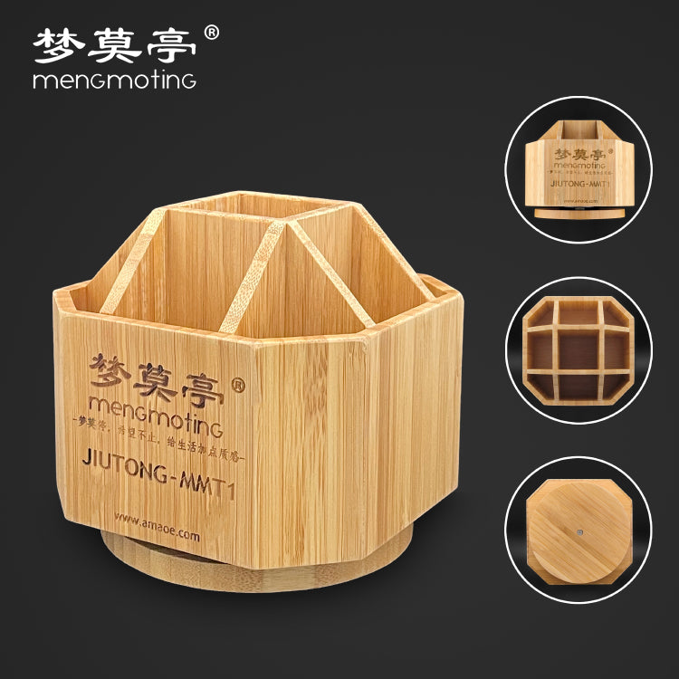 Rotating Tool Holder AMAOE MMT1 Bamboo Multifunction Storage Rack Tool FoneFunShop   