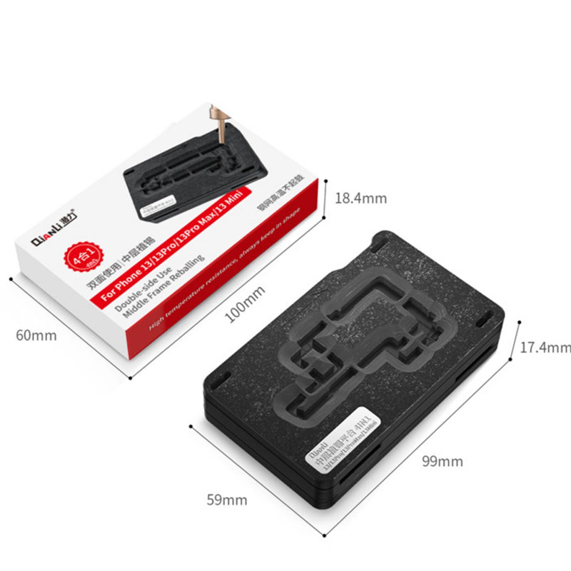 Reballing Platform For iPhone 13 series Qianli 4in1 Double Side For Middle Frame Qianli FoneFunShop   