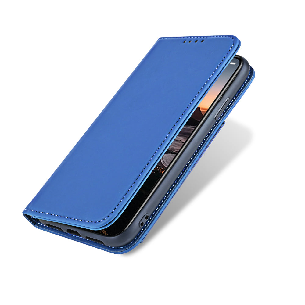 Case For iPhone 12 Mini 5.4 Blue Luxury PU Leather Wallet Flip Card Phone Cover Case Cover FoneFunShop   