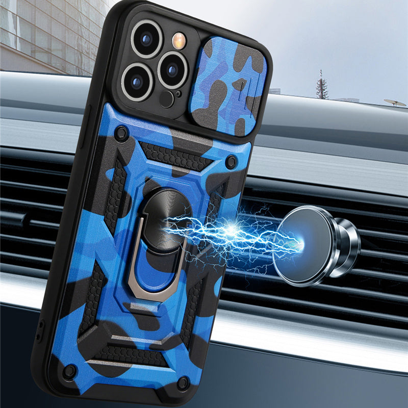 Case For iPhone 13 Mini in Blue Hybrid Armoured Cover Shockproof Case Cover FoneFunShop   