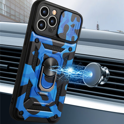 Case For iPhone 13 Pro in Blue Hybrid Armoured Cover Shockproof Case Cover FoneFunShop   