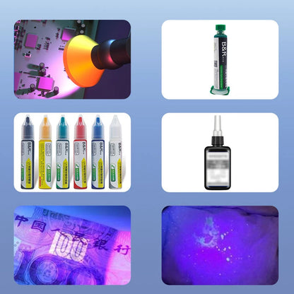 USB UV Curing Lamp For PCB Microsoldering Mask and UV Screen Protectors Solder FoneFunShop   