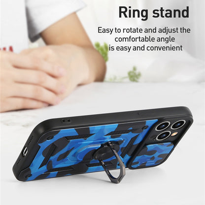 Case For iPhone 13 Pro in Blue Hybrid Armoured Cover Shockproof Case Cover FoneFunShop   