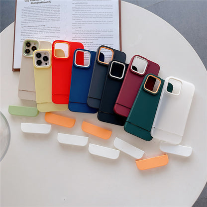 Case For iPhone 13 3 in 1 Designer phone Case in White White Case Cover FoneFunShop   