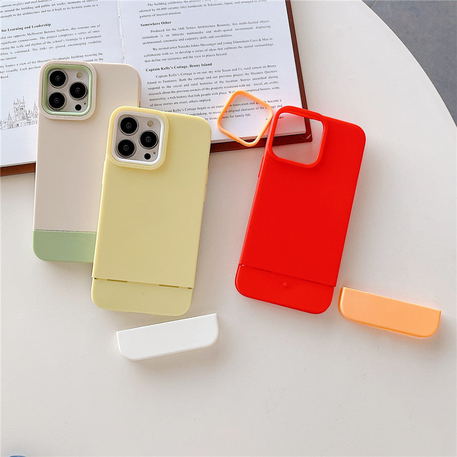 Case For iPhone 12 12 Pro 3 in 1 Designer in Yellow White Case Cover FoneFunShop   