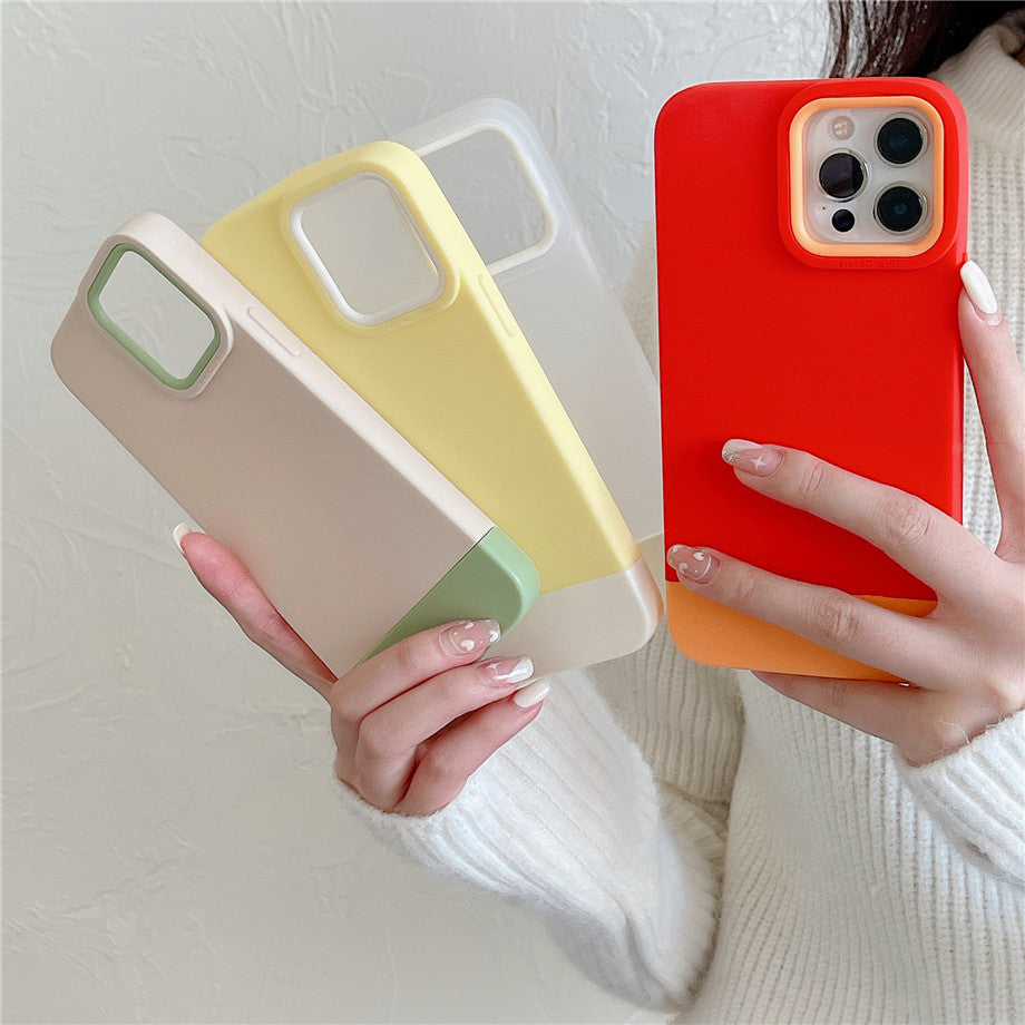 Case For iPhone 12 12 Pro 3 in 1 Designer in White Green Case Cover FoneFunShop   