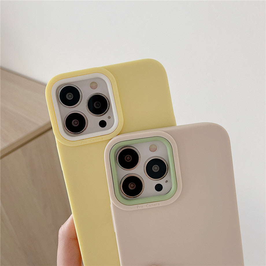 Case For iPhone 12 12 Pro 3 in 1 Designer in Yellow White Case Cover FoneFunShop   