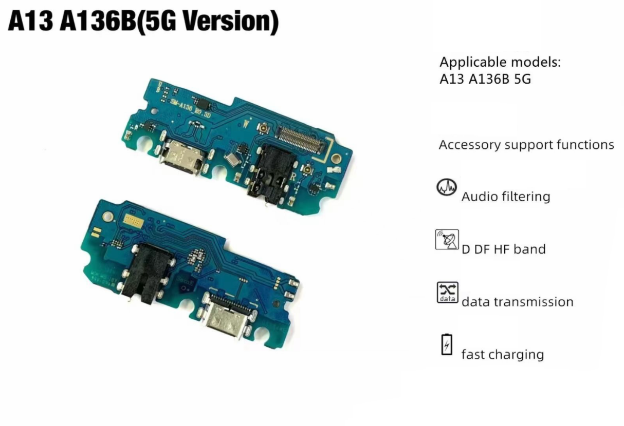 Charging Port For Samsung A13 5G A136B Flex Connector Charging Port FoneFunShop   