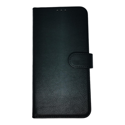 Case For iPhone 12 Luxury PU Leather Flip Wallet Black Case Cover FoneFunShop   