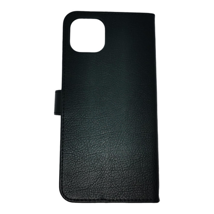 Case For iPhone 12 Luxury PU Leather Flip Wallet Black Case Cover FoneFunShop   