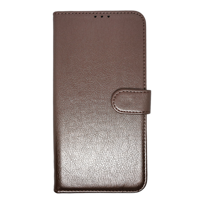 Case For iPhone 14PM 15PM Luxury PU Leather Flip Wallet Rose Gold Case Cover FoneFunShop   