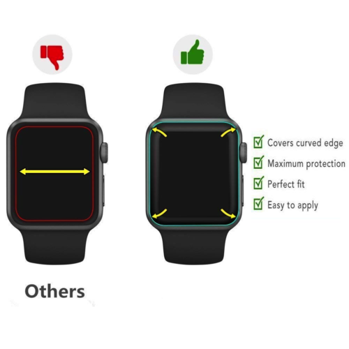 Case Screen Protector For Watch Series 7 41mm in Black Screen Protector FoneFunShop   