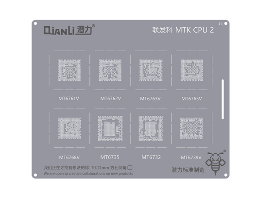 Reballing Stencil Qianli Bumblebee QS016 MTK CPU 2 Stencil FoneFunShop   