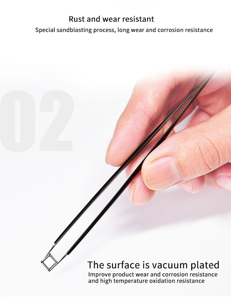 Tweezers QianLi iNeeZY Handmade Polished Non Magnetic Stainless Qianli FoneFunShop   