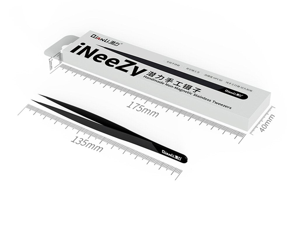 Tweezers QianLi iNeeZY Handmade Polished Non Magnetic Stainless Qianli FoneFunShop   