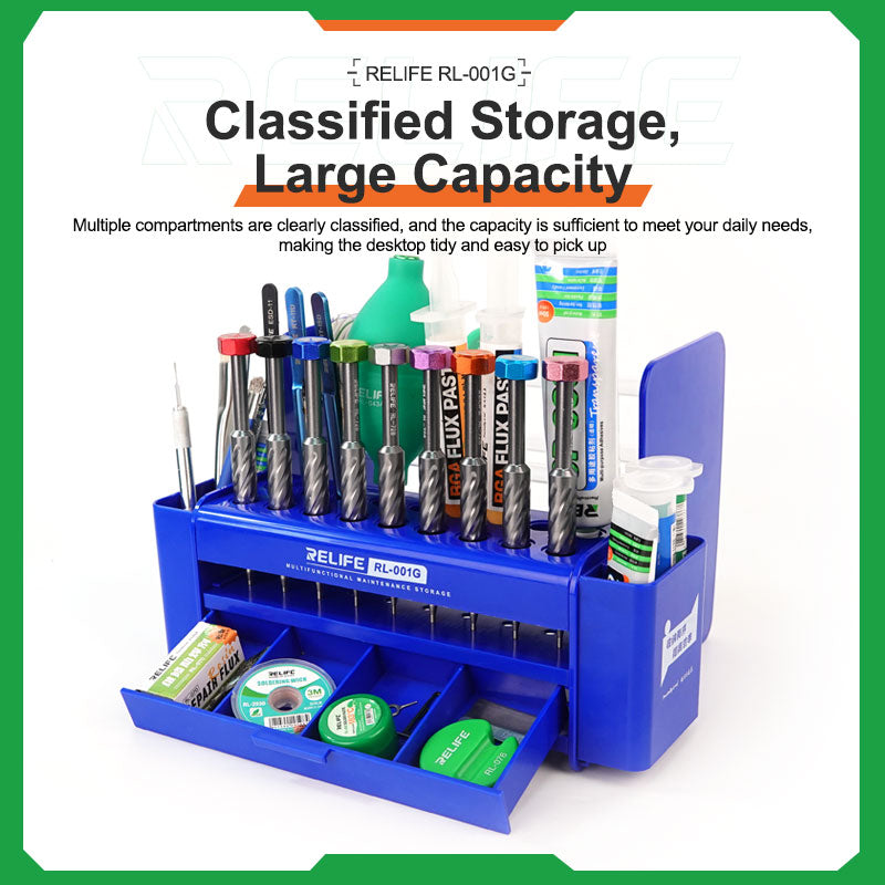 Tool Holder Organizer Relife RL001G Tidy Screwdriver Station For Phone Repair Screwdriver FoneFunShop   