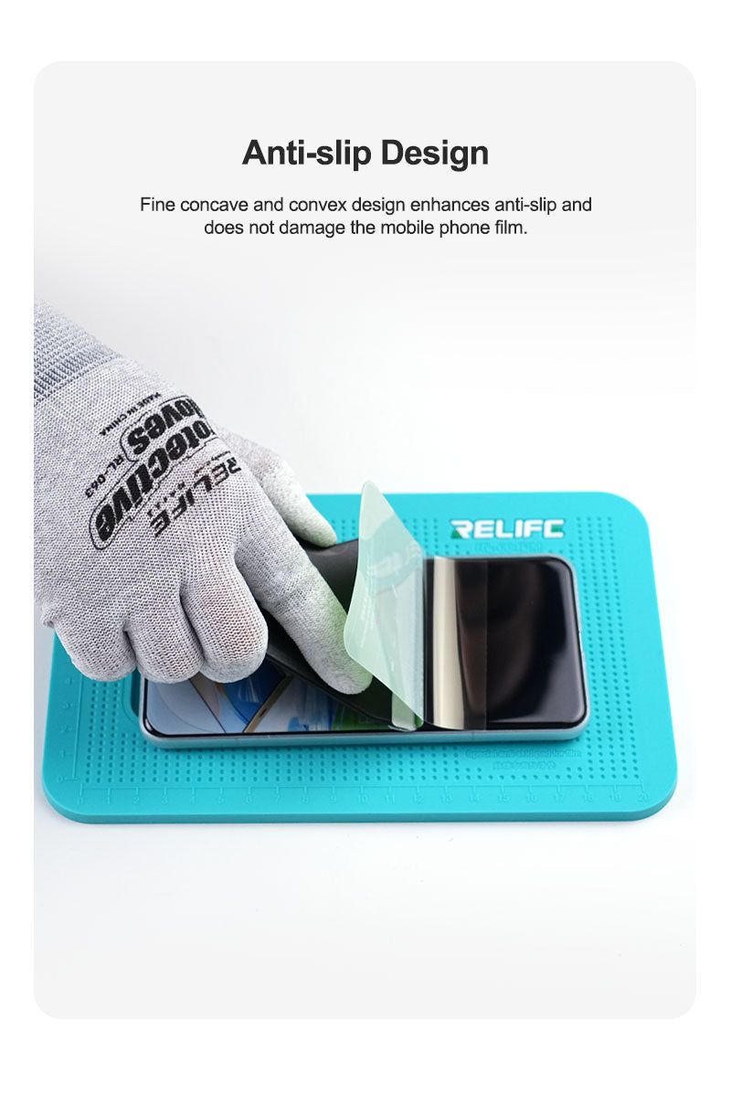 Relife RL-004DM Silicone Pad With Camera Cut Out For Screen Protector Application Relife FoneFunShop   