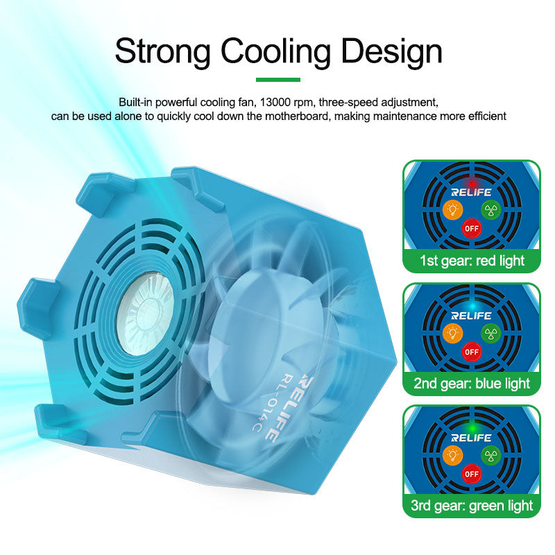 UV Curing Lamp with Cooling Fan Relife RL014C For Phone Logic Board Repair Relife FoneFunShop   