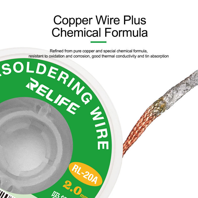 2.0MM Desoldering Wire Relife RL20A Solder FoneFunShop   