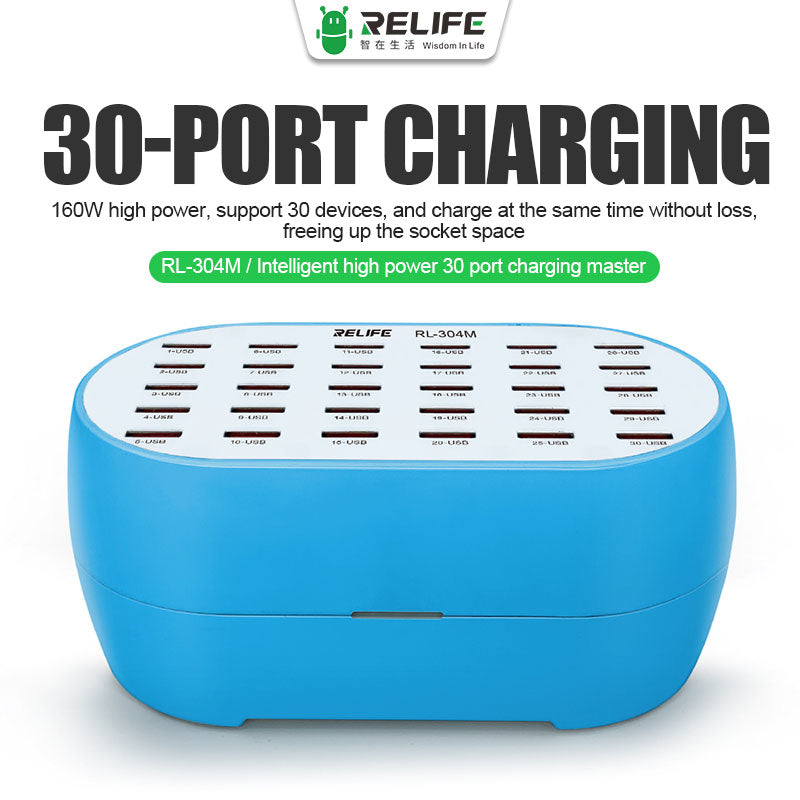 30 Port Charging Master Relife RL304M Intelligent High Power Relife FoneFunShop   