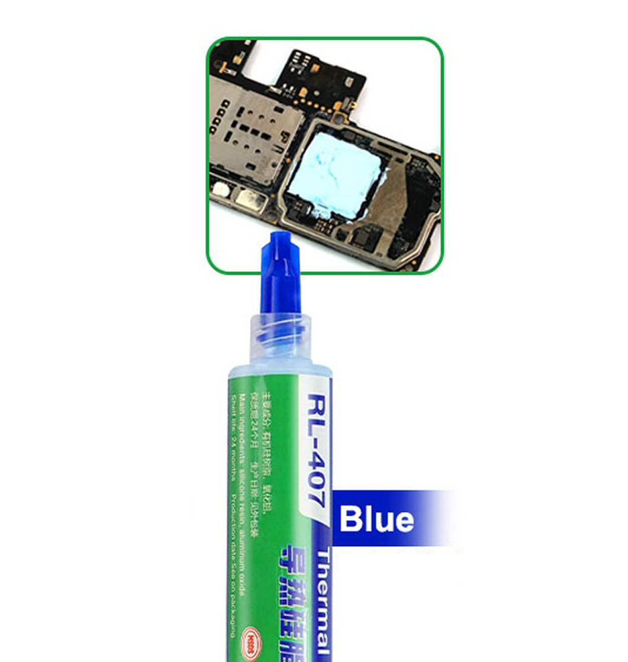 Thermal Cooling Gel Relife RL407 For Phone CPU Heat Dissipation 20g Blue Relife FoneFunShop   