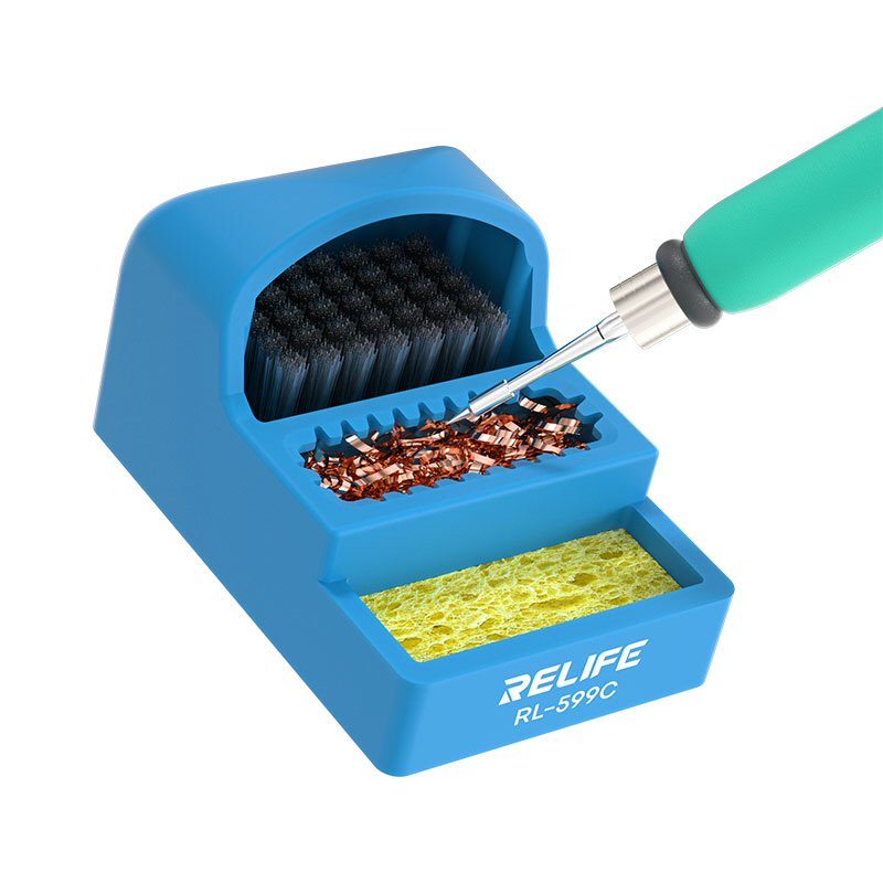 Relife RL-599C Cleaning Station For Soldering Iron Tip Maintenance Relife FoneFunShop   