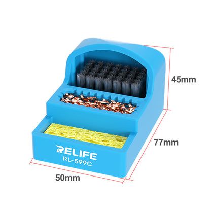 Relife RL-599C Cleaning Station For Soldering Iron Tip Maintenance Relife FoneFunShop   