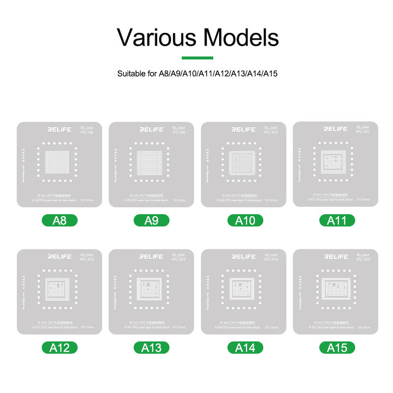 Repair Fixture Set Relife RL601MA For A8 A15 IP CPU Relife FoneFunShop   
