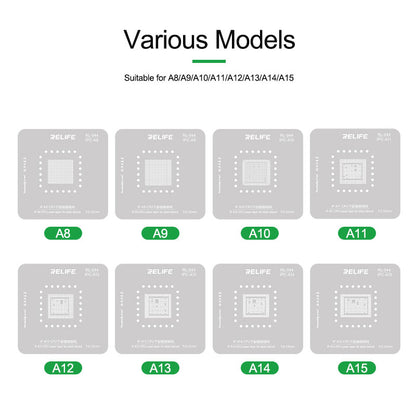 Repair Fixture Set Relife RL601MA For A8 A15 IP CPU Relife FoneFunShop   