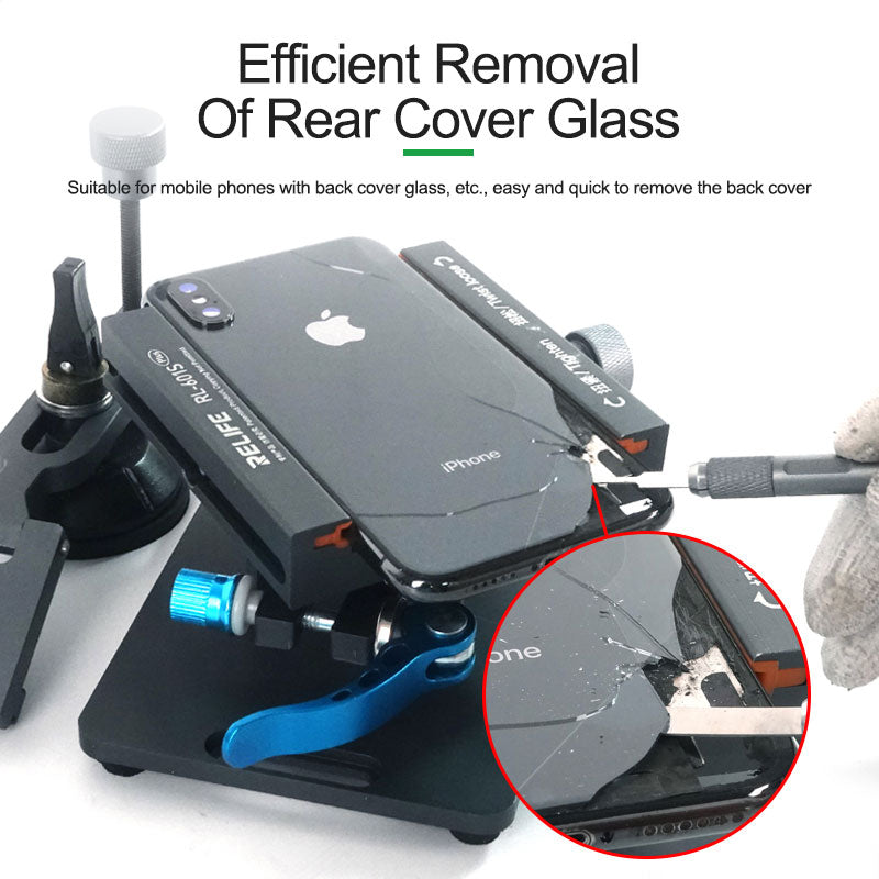 Relife RL-601s Plus 360 Degrees Holder For iPhone Back Glass Removal With Sucker Relife FoneFunShop   